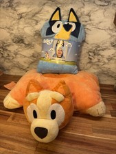 Bluey Hooded Blanket and Bingo