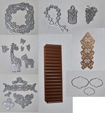 Metal Die, Dies, Ornate, Flower, Dress, Zebra, Giraffe, Bee, Card Making