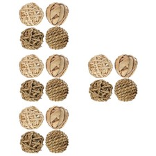  4 Pieces Small Animal Toys Enrichment for Rabbits Woven Pet Balls