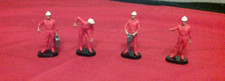 4 x Vintage Britains Super Deetail Autoway Construction Road Workers