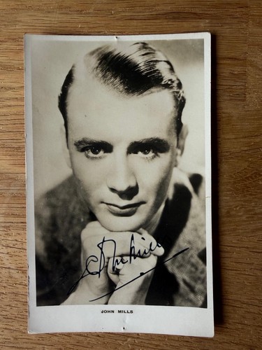 John mills signed vintage - mills,