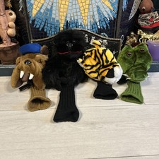 Gorilla Tiger Bulldog Crocodile Novelty Fun Protective Golf Club Head Covers Lot