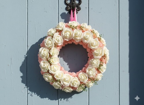 Spring wreath handmade - wreath, floral