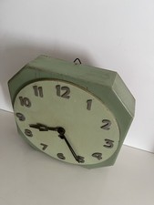 Antique 1920-30 German pekalo  Art Deco wall clock 