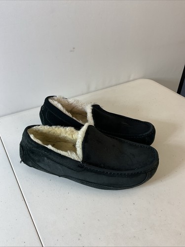 Ugg men ascot black leather - black,