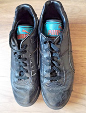 Puma Vintage Black/Turquoise/Coral Trainers 1980's Size UK 6
