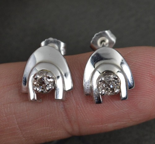 Unusual 14ct white gold and - unusual,