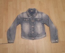 GIRLS NEXT BLUE WORN LOOK DENIM JACKET AGE 8 YEARS