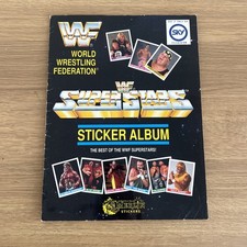 WWF Superstars Merlin Sticker Album 1990  100% Complete – Rare – Excellent .