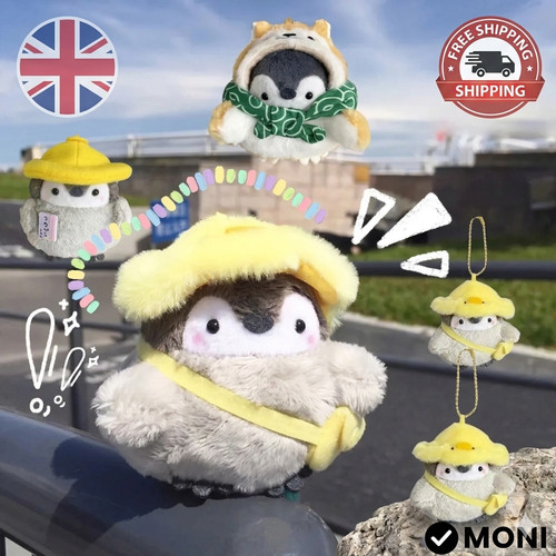 Cute soft penguin keyring - cute,