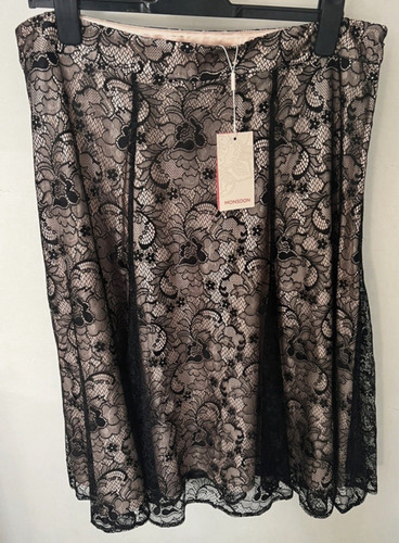 Monsoon black lace floral - black,