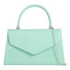 Women's Plain Patent Clutch
