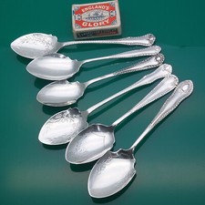 6x Gadroon Pattern Jam Spoons