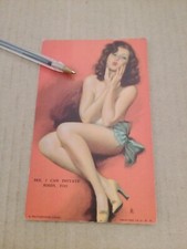 1950s Mutoscope Glamour Card .No Artist Named.
