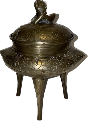 Chinese antique bronze tripod - antique,