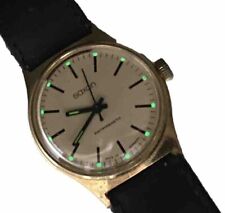 SAXON WATCH Chronograph Antimagnetic Made In Germany Glow In Dark Batons Indices