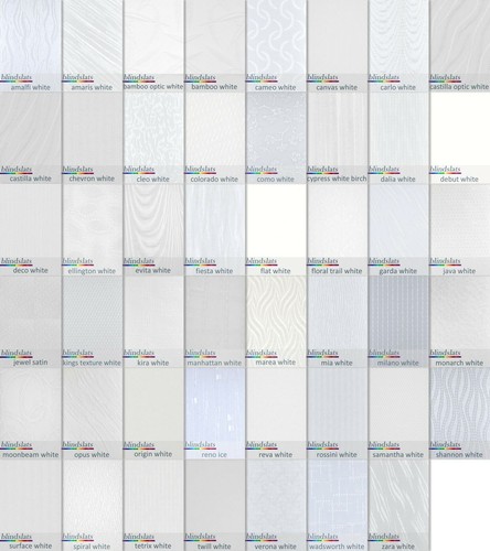 White vertical blind slats - vertical,