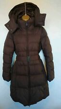 Uniqlo down feather padded puffer jacket coat M, size 12 brown
