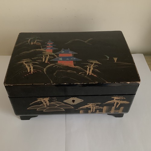 Vintage black japanese musical - black,