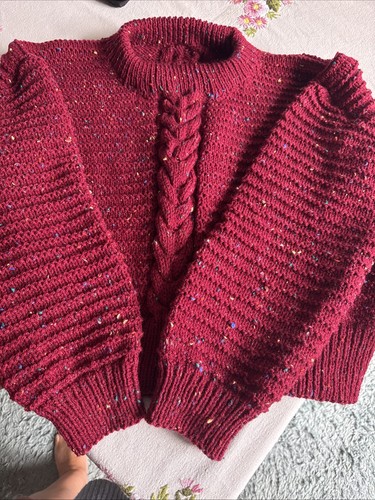 Hand knitted aran twist and - knitted,