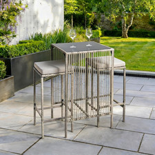 Bar table set piece - table, grey