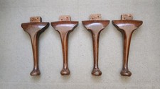 4 X ANTIQUE QUEEN ANNE WOODEN
