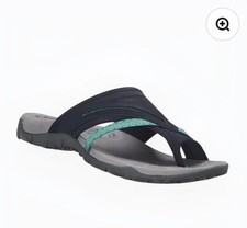 Sandals - Walking, High instep, Black/Grey Sz 5, Slip-on, Toe loop, New rrp £50