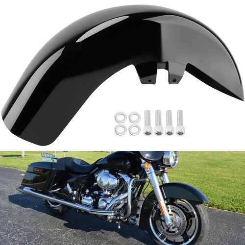 Vivid black front fender - front, fit