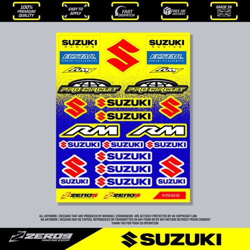 Suzuki stickers motocross - suzuki,