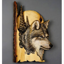 Home Crafts Bear Wolf Animal Handcraft Gift Wall Hanging Decor Ornament