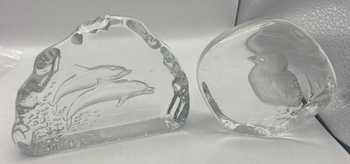 Glass ornaments pair of - x,