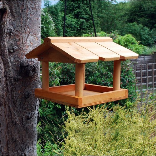 Hanging wooden bird - wooden,