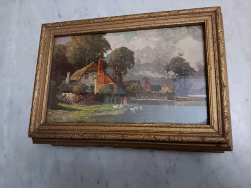 Wooden dresser box country - , w/