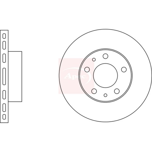 Brake discs vented - 2x, for