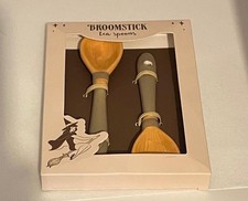 Pair of Broomstick Tea Spoon