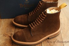 Trickers Brown Brett Suede Derby Boots Men's UK 8.5 US 9.5 EU 42.5