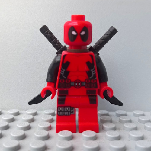 Lego deadpool minifigure red - lego,