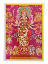 Durga Hindu Goddess Glossy