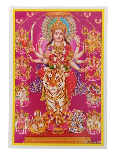 Durga hindu goddess glossy - durga,