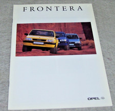 OPEL FRONTERA  & FRONTERA SPORT SALES BROCHURE May 1995 Pub no 20608 In German