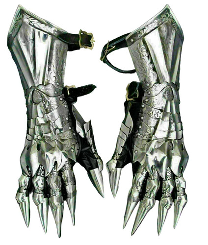 Medieval nazgul gloves set