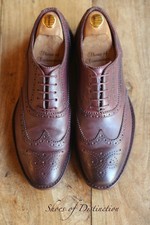 Paul Smith Burgundy Leather Oxford Brogue Shoes UK 9 US 10 EU 43 Italian Made