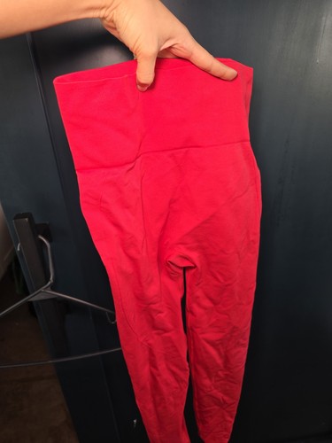 Red high waist seamless - red,
