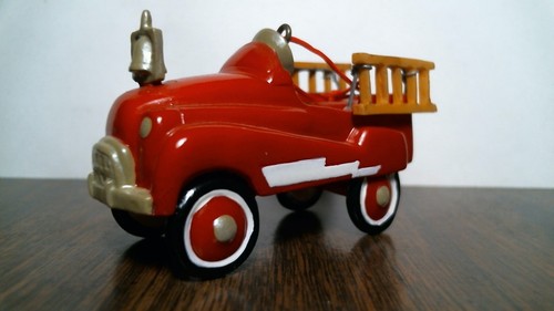 Vintage fire truck pedal - truck, car