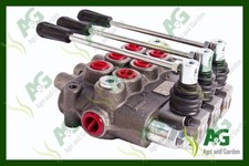 Monoblock Hydraulic Spool Valve Double Acting 3 Lever 3/8 Ports Tractor Digger