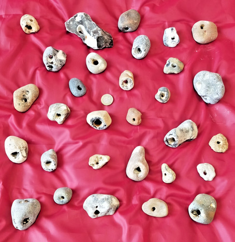 Rare natural hag stones - x,