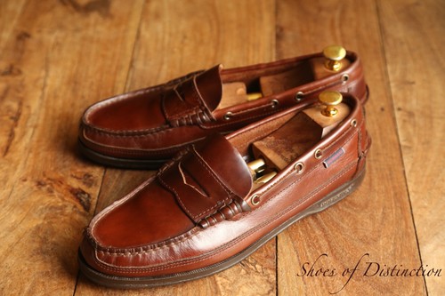 Sebago brown leather penny - brown,