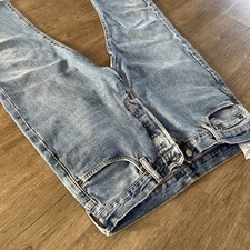 Levi’s 501 Cropped Jeans – W34 L34 – Blue Denim – Good Condition 