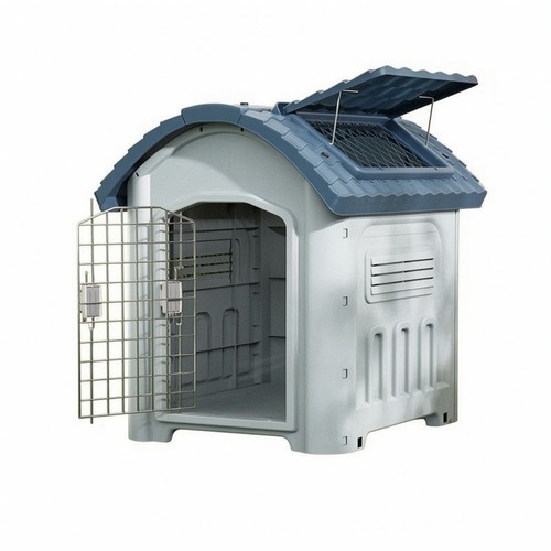 Dog house with door - dog,