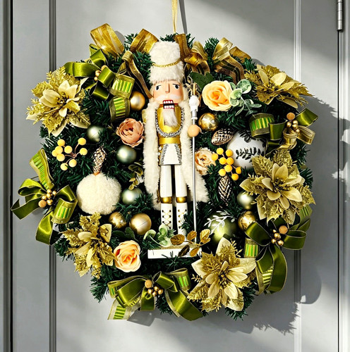 Christmas door wreath - christmas,